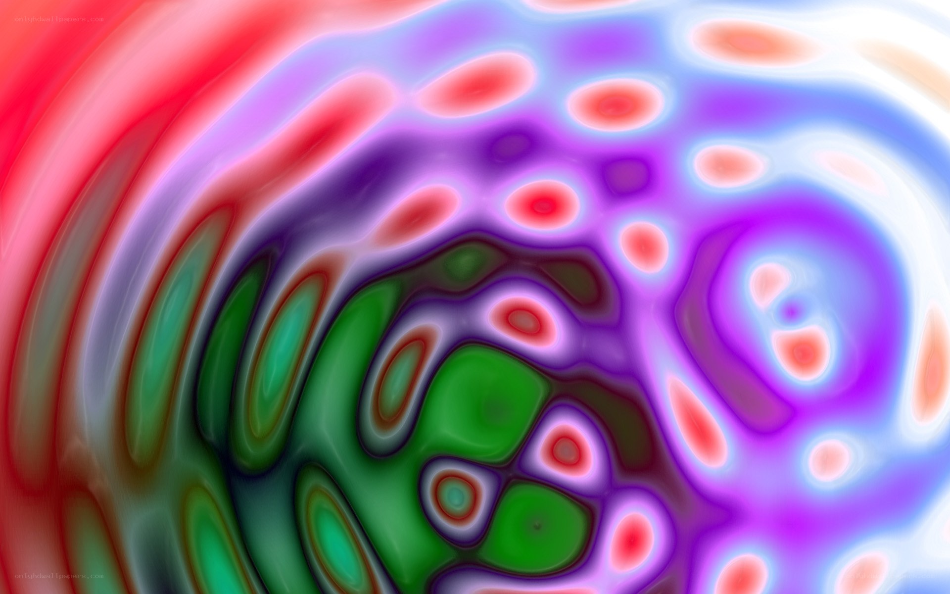 Abstract colorful fluid patterns