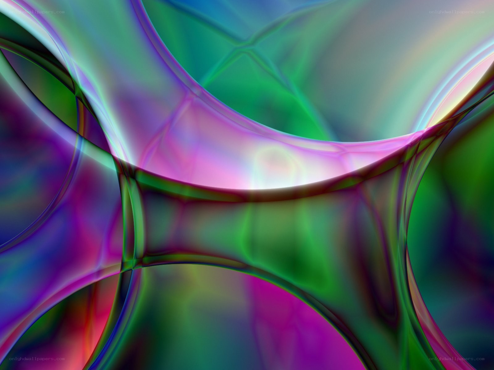 Abstract colorful fluid shapes