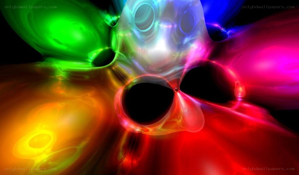 Abstract colorful fluid shapes