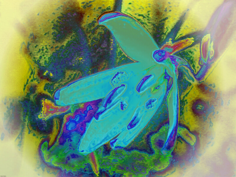 Abstract Colorful Form — Blue