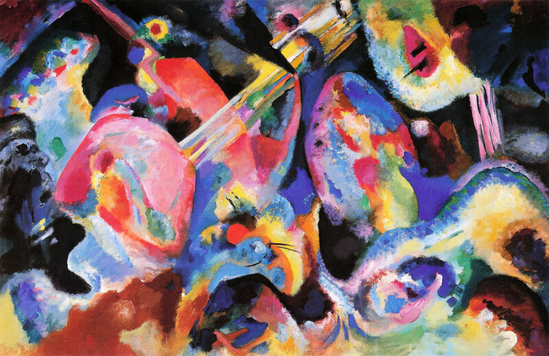 Abstract Colorful Forms — Blue, Dynamic