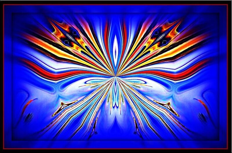 Abstract colorful fractal art