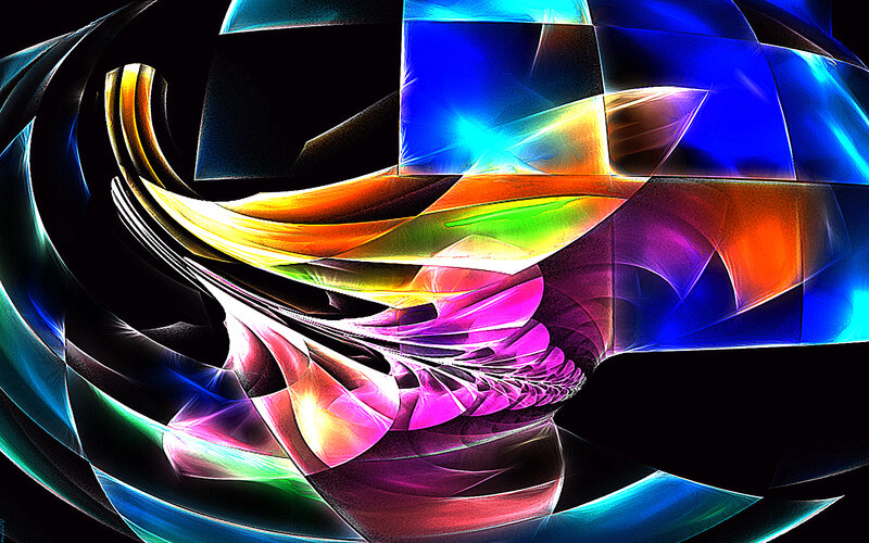 Abstract colorful fractal art
