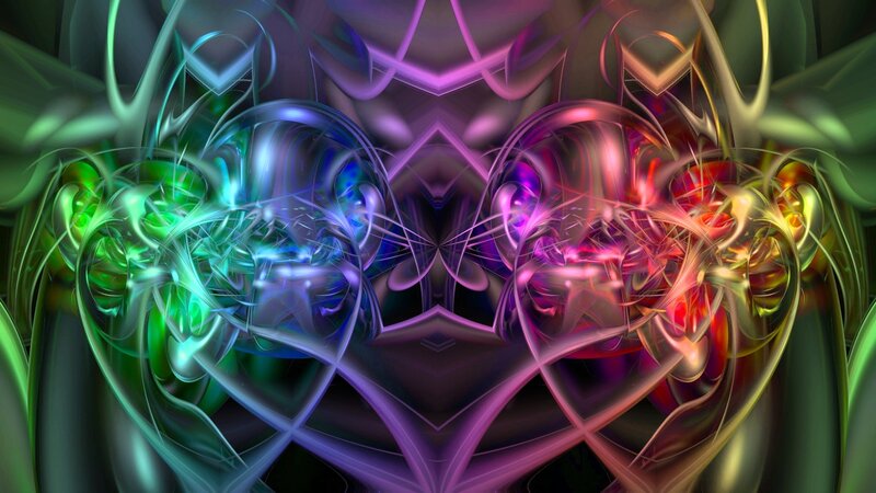 Abstract colorful fractal art