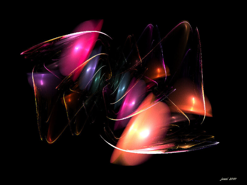 Abstract colorful fractal art