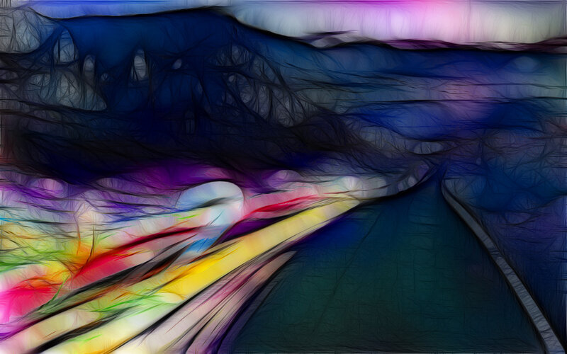 Abstract colorful fractal art