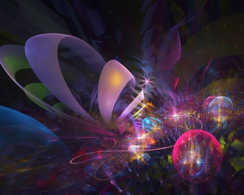 Abstract colorful fractal art