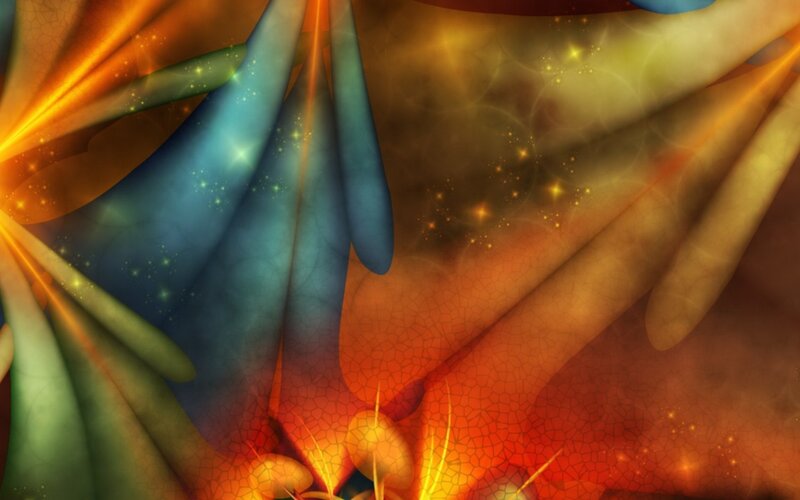 Abstract colorful fractal art
