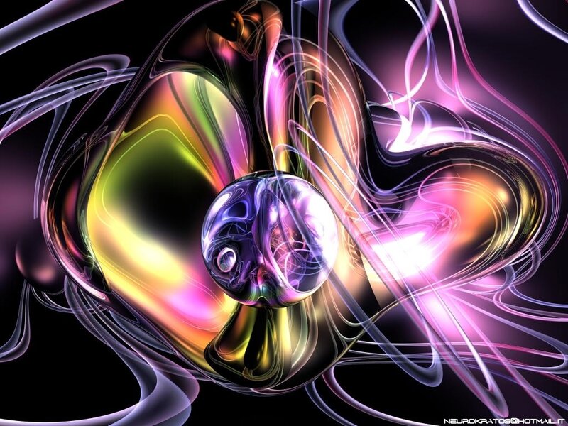 Abstract colorful fractal art