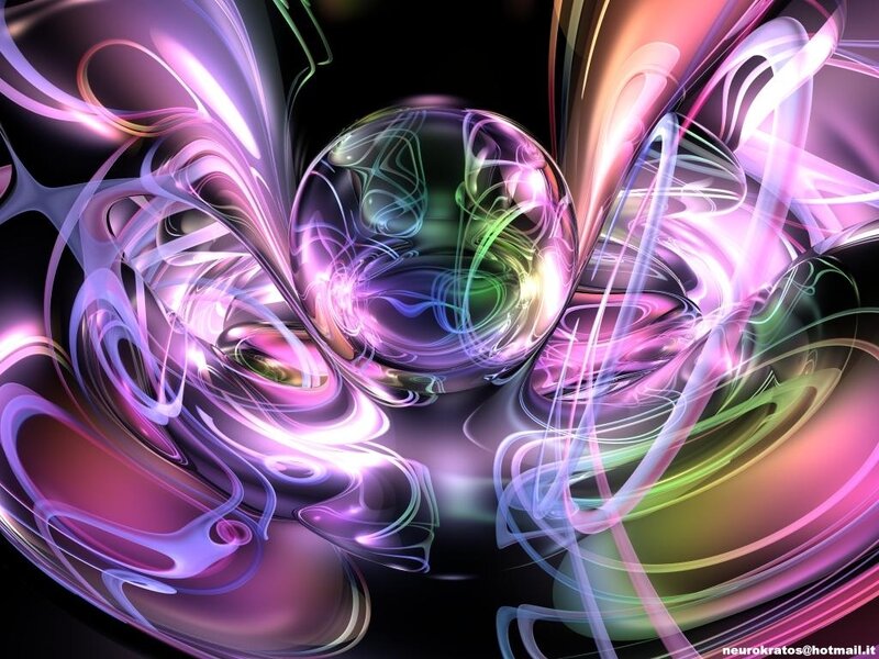 Abstract colorful fractal art