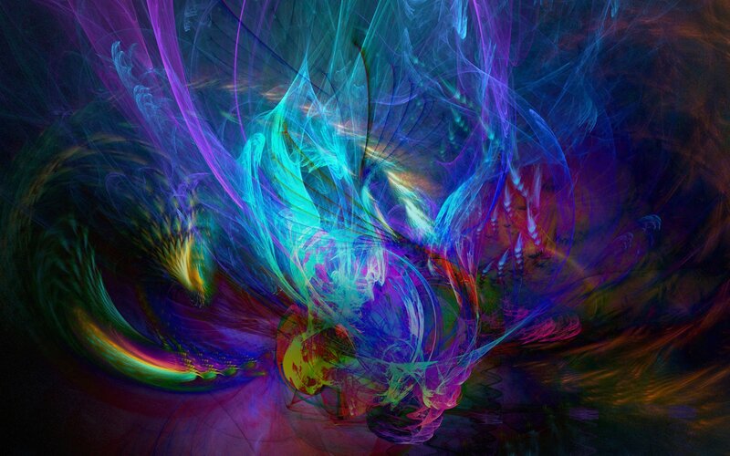 Abstract colorful fractal art