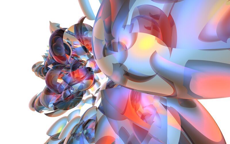 Abstract colorful fractal design