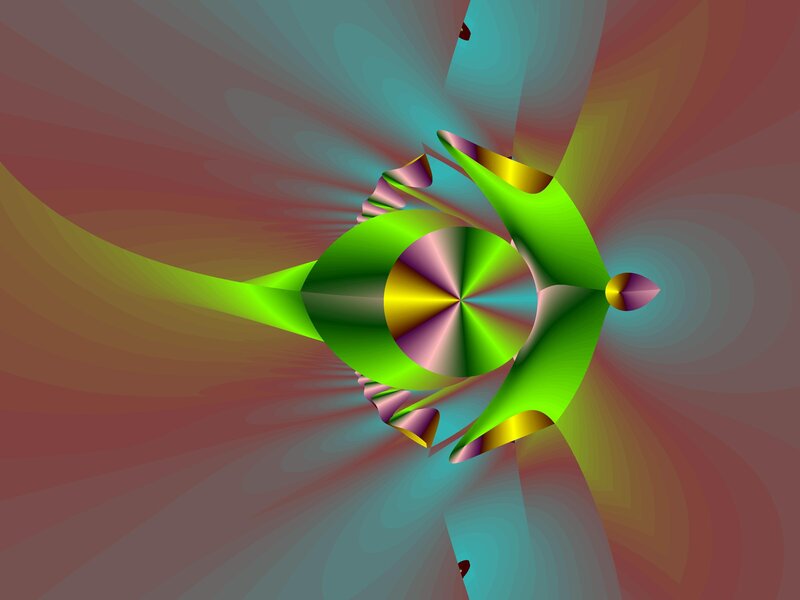 Abstract colorful fractal design