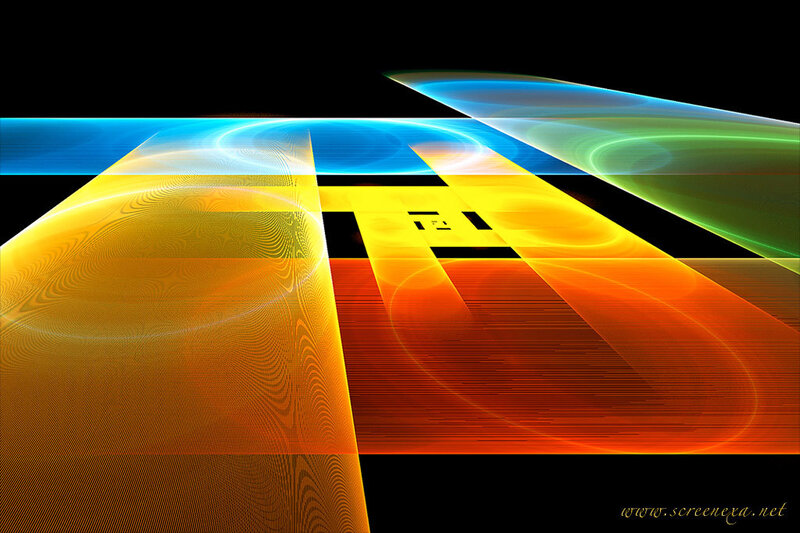 Abstract colorful fractal design