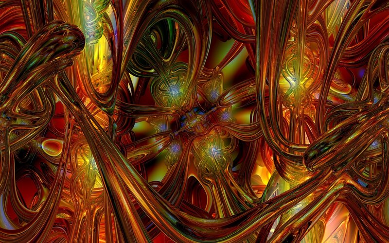 Abstract colorful fractal design
