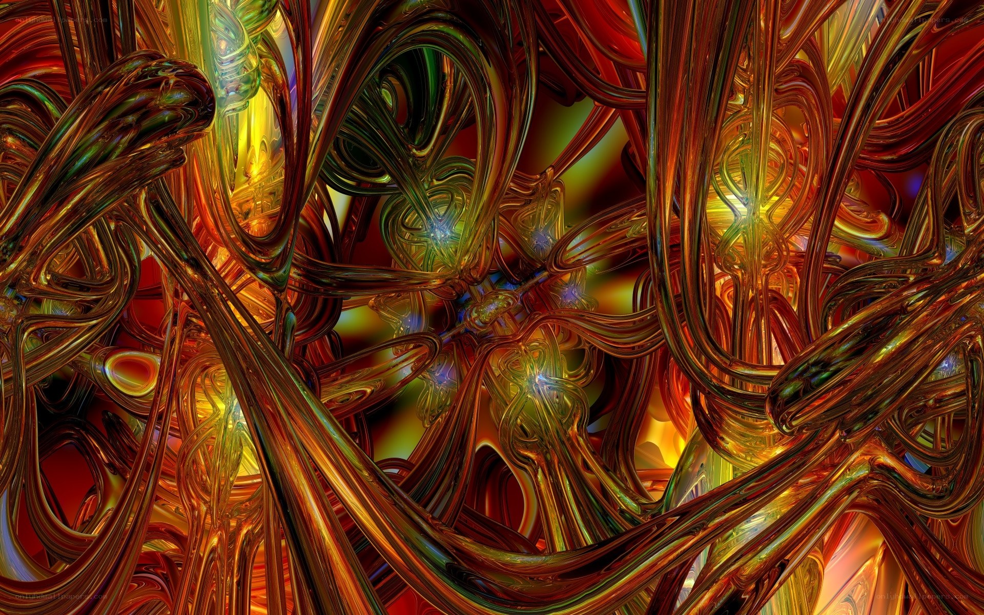 Abstract colorful fractal design