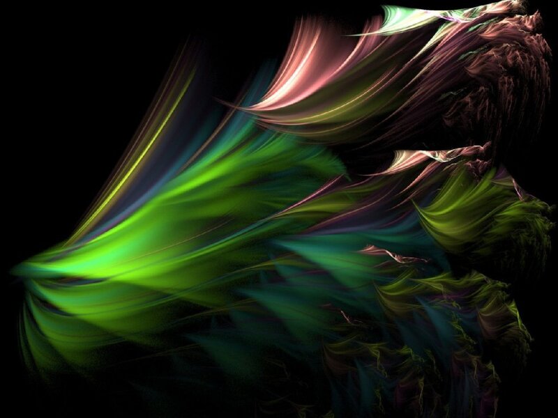 Abstract colorful fractal swirl