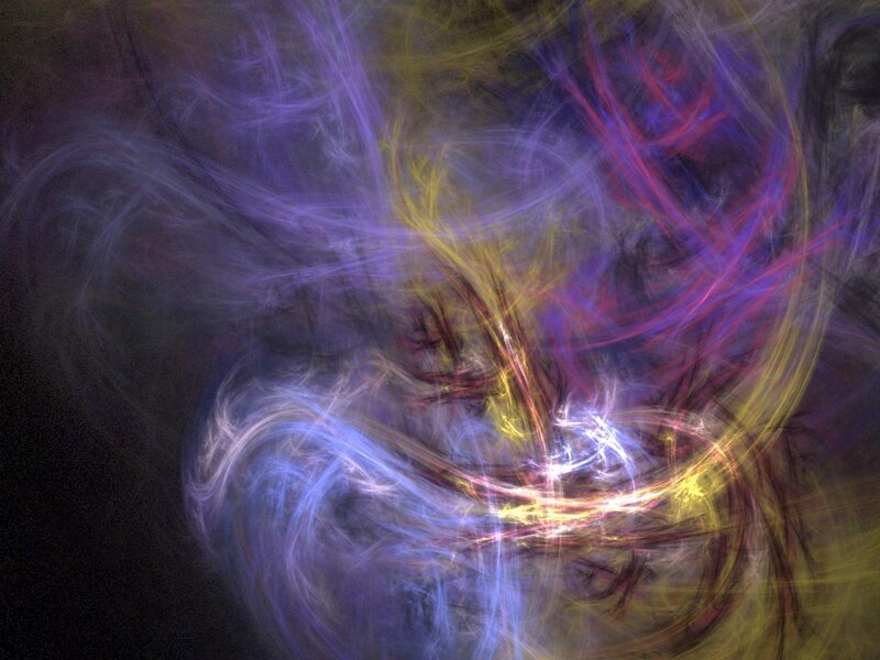 Abstract colorful fractal swirls