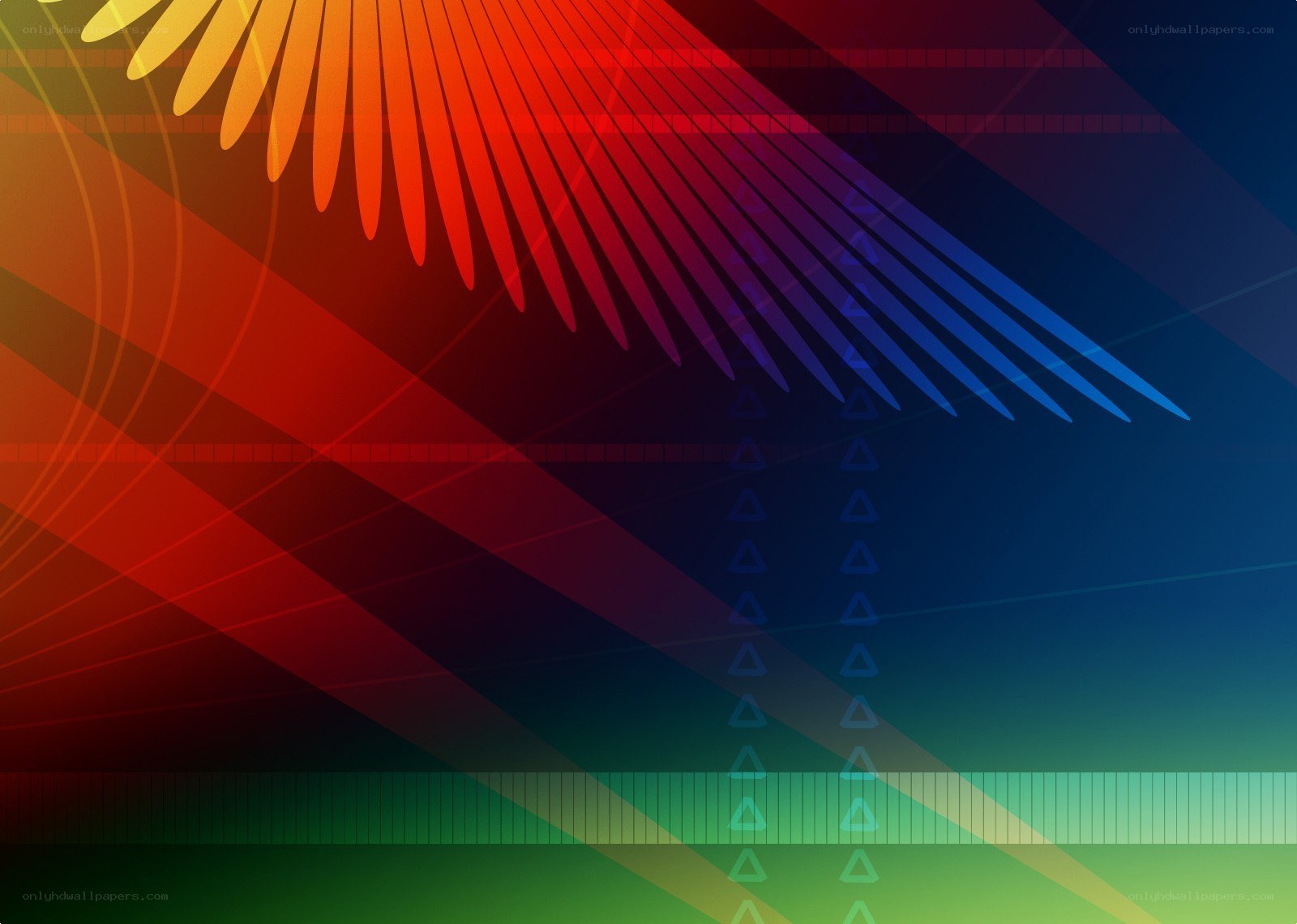 Abstract colorful geometric design
