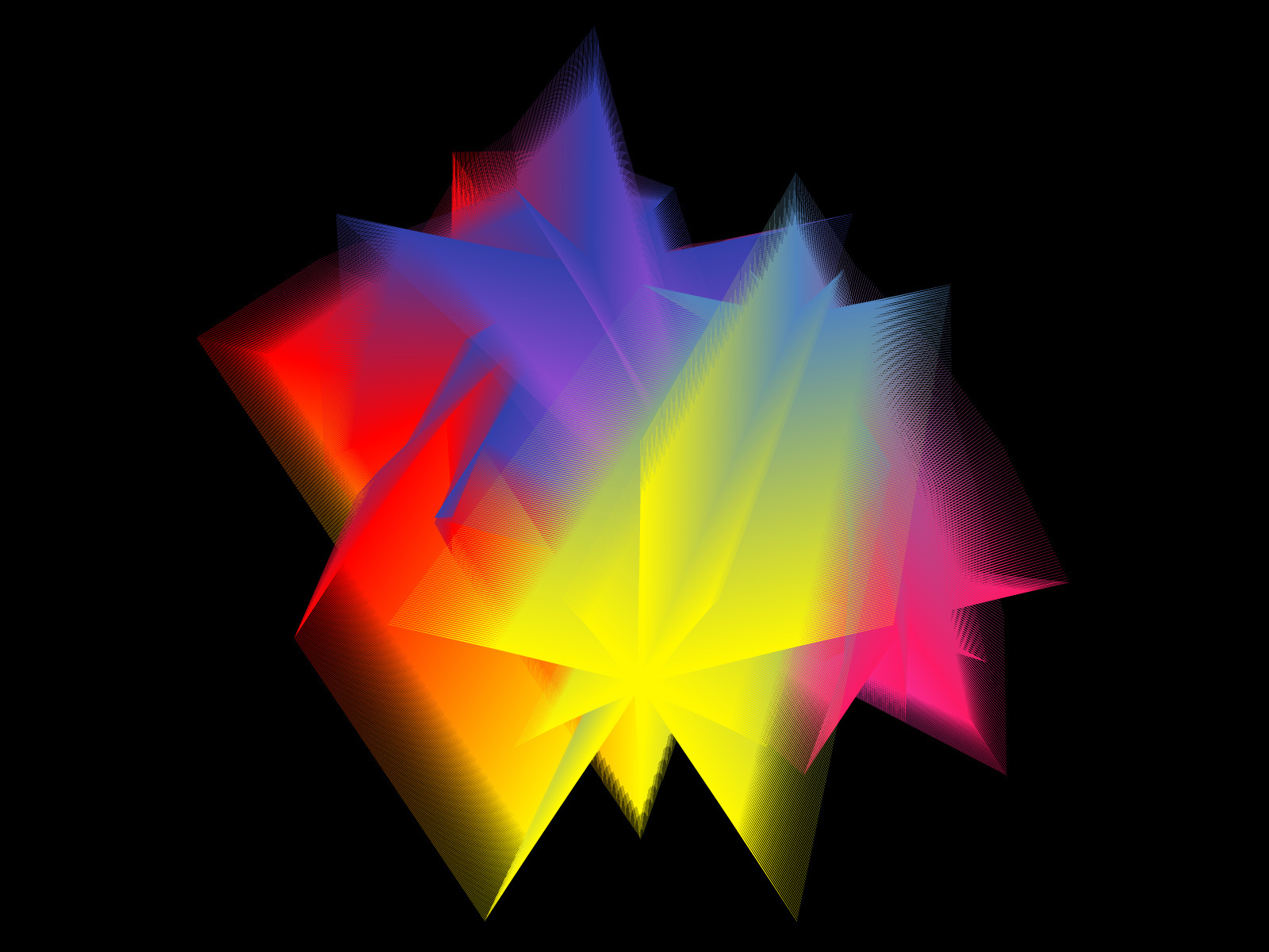 Abstract colorful geometric shape