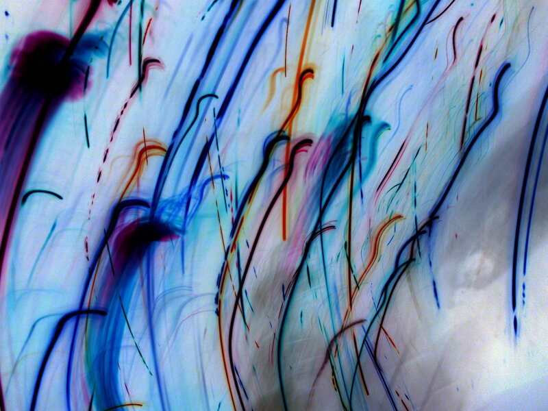 Abstract colorful ink swirls