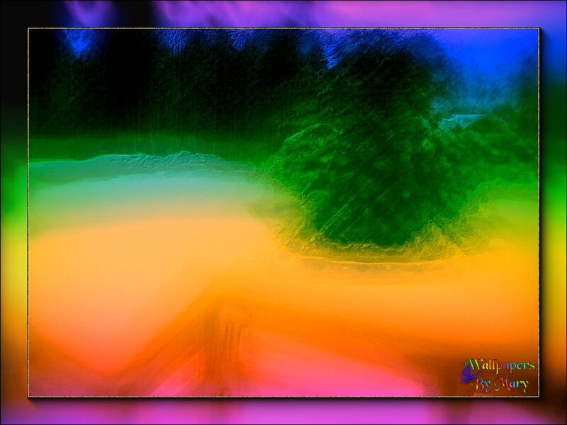 Abstract Colorful Landscape
