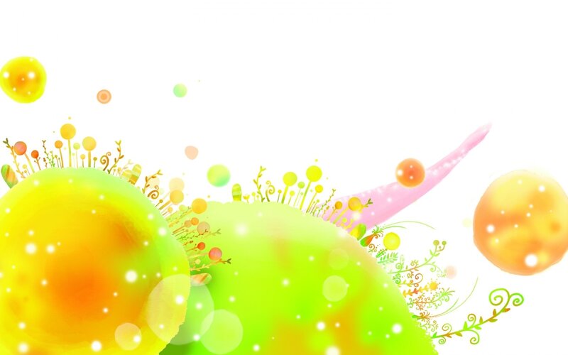 Abstract Colorful Landscape — Yellow