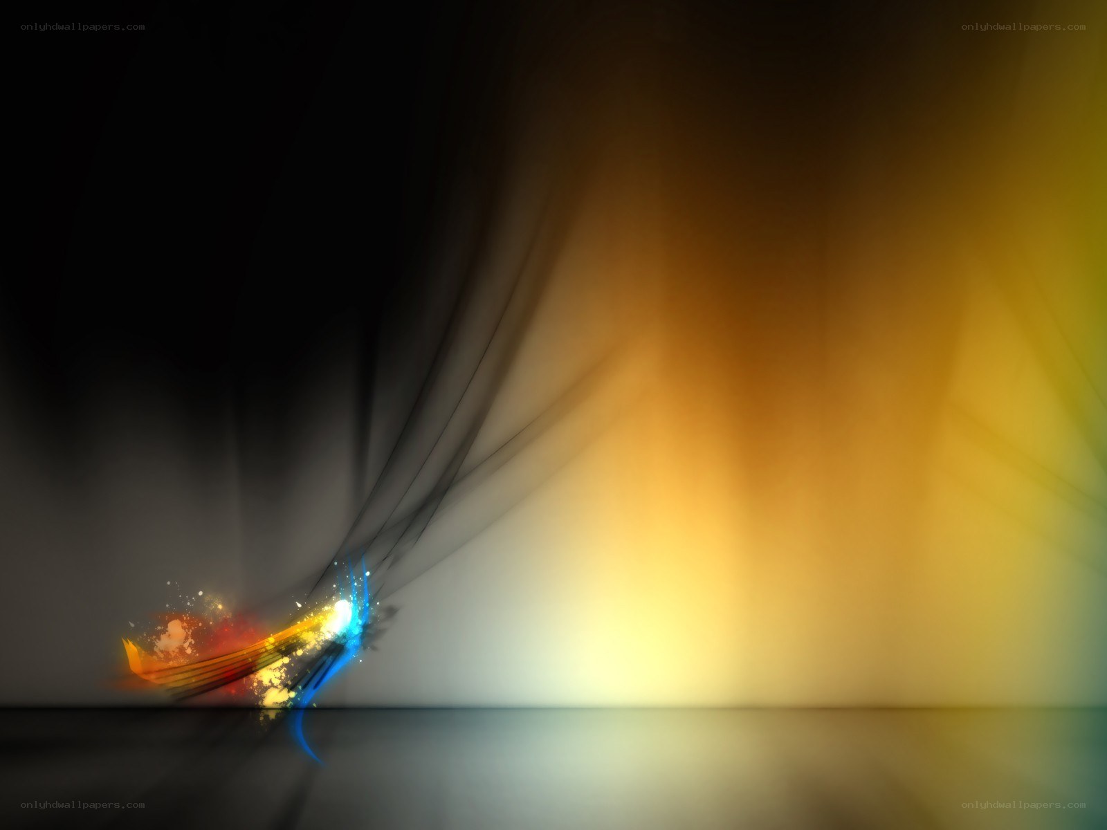 abstract colorful light burst