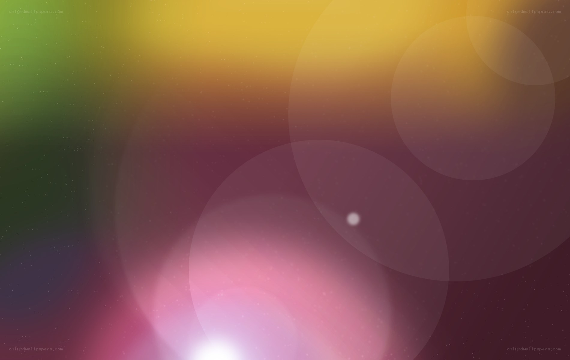 abstract colorful light circles