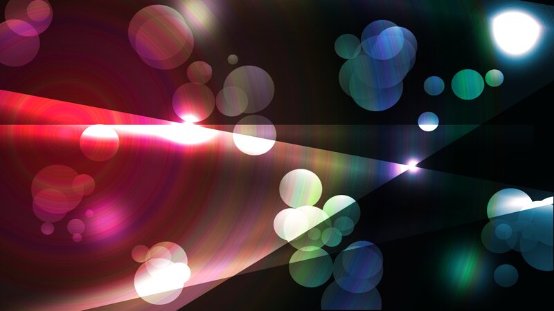 abstract colorful light circles