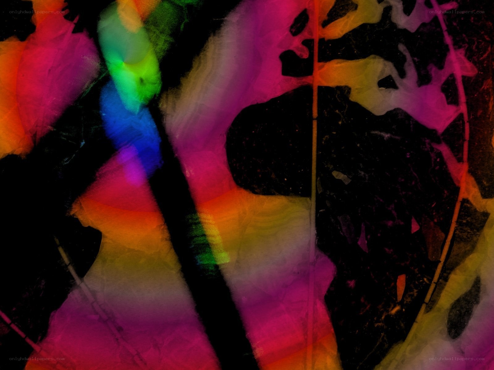Abstract colorful light patterns