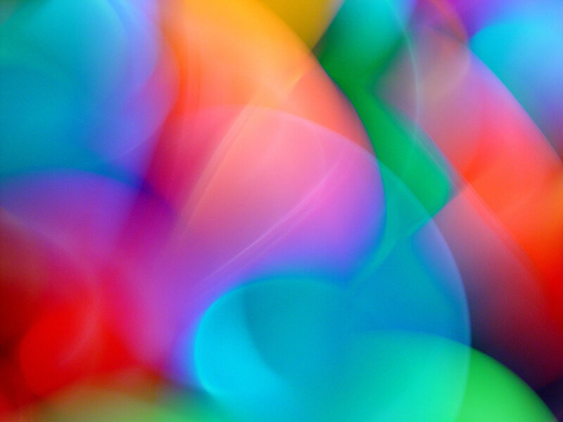 Abstract colorful light patterns