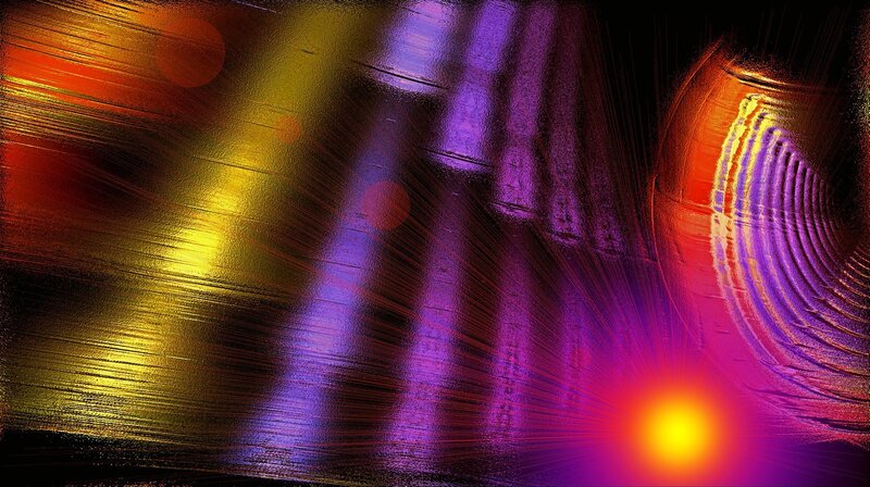 Abstract Colorful Light Patterns — Purple