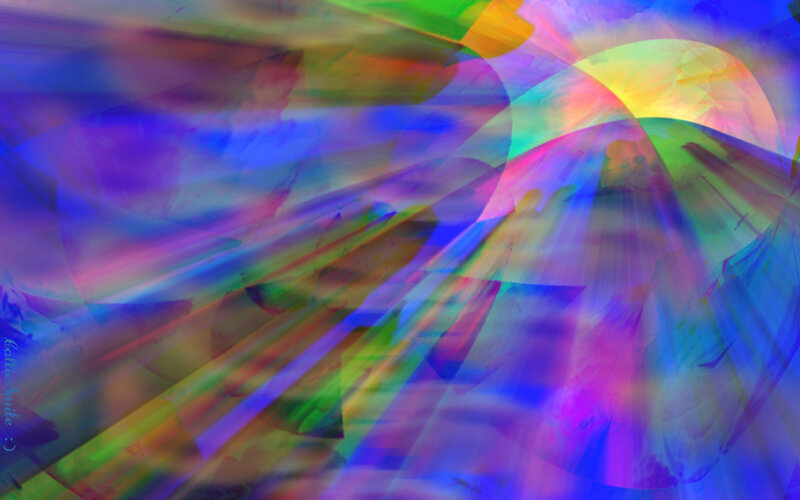 Abstract Colorful Light Rays