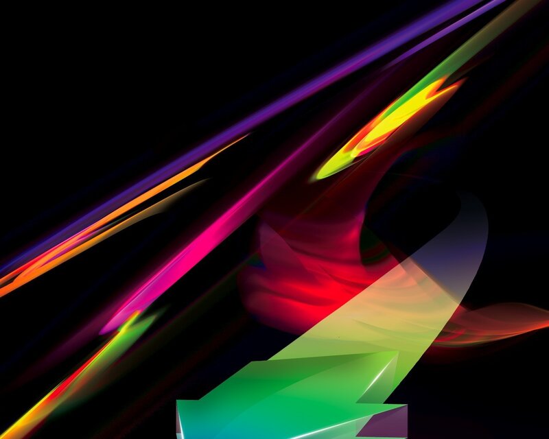 Abstract colorful light streaks