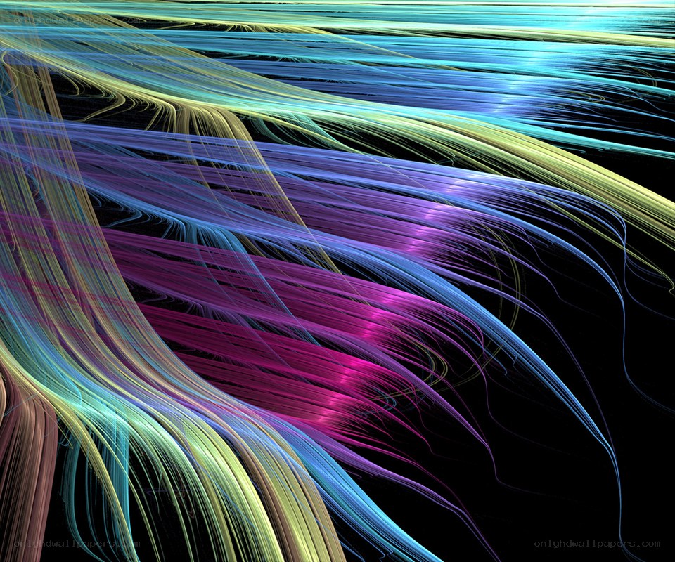 Abstract colorful light streaks