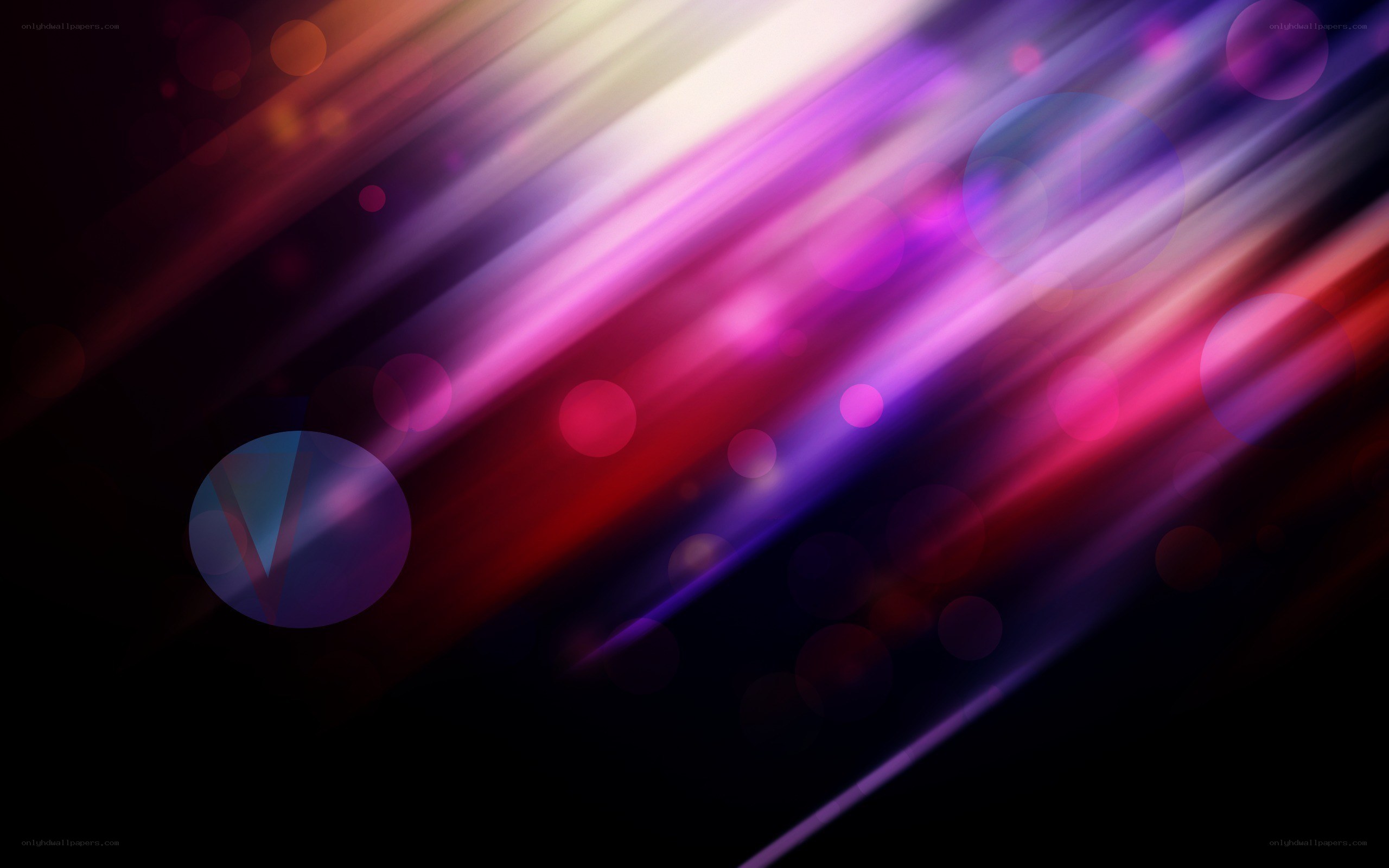 Abstract colorful light streaks
