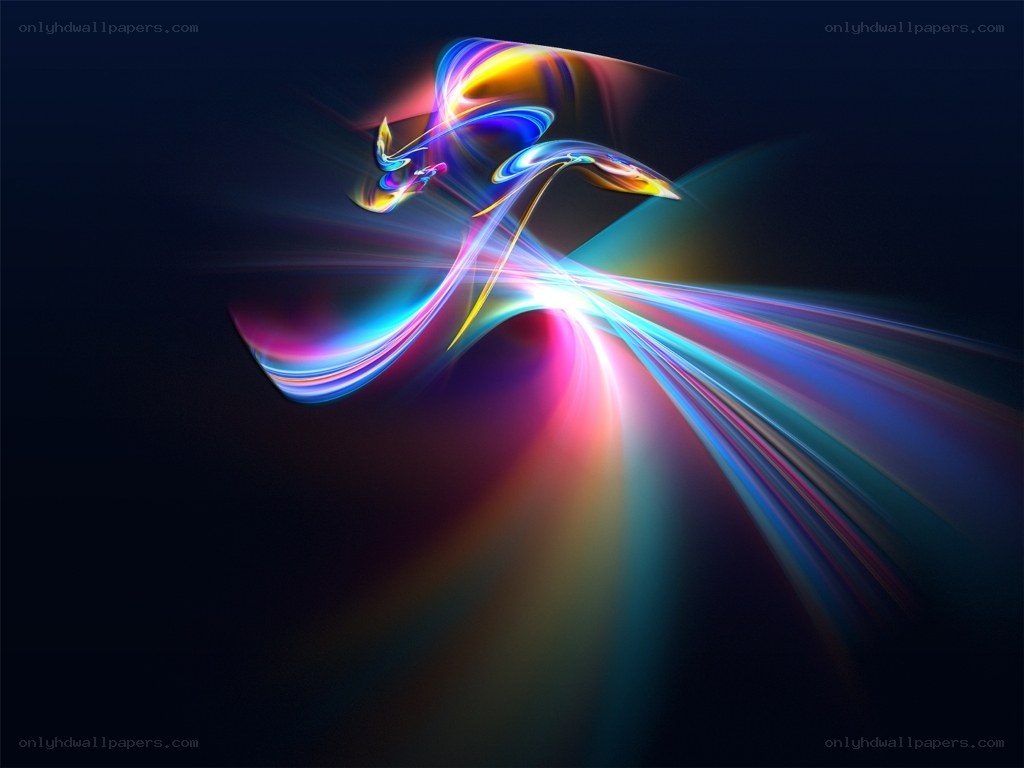 Abstract colorful light streaks