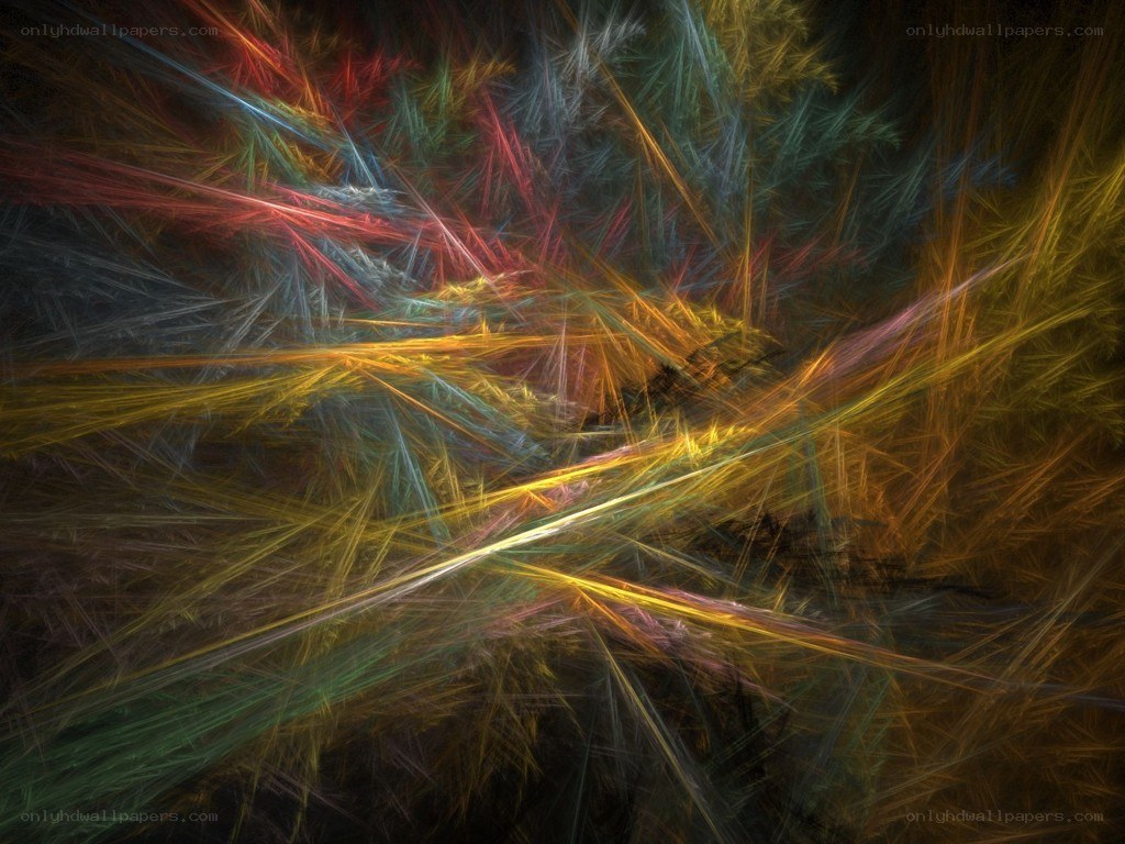 Abstract colorful light streaks