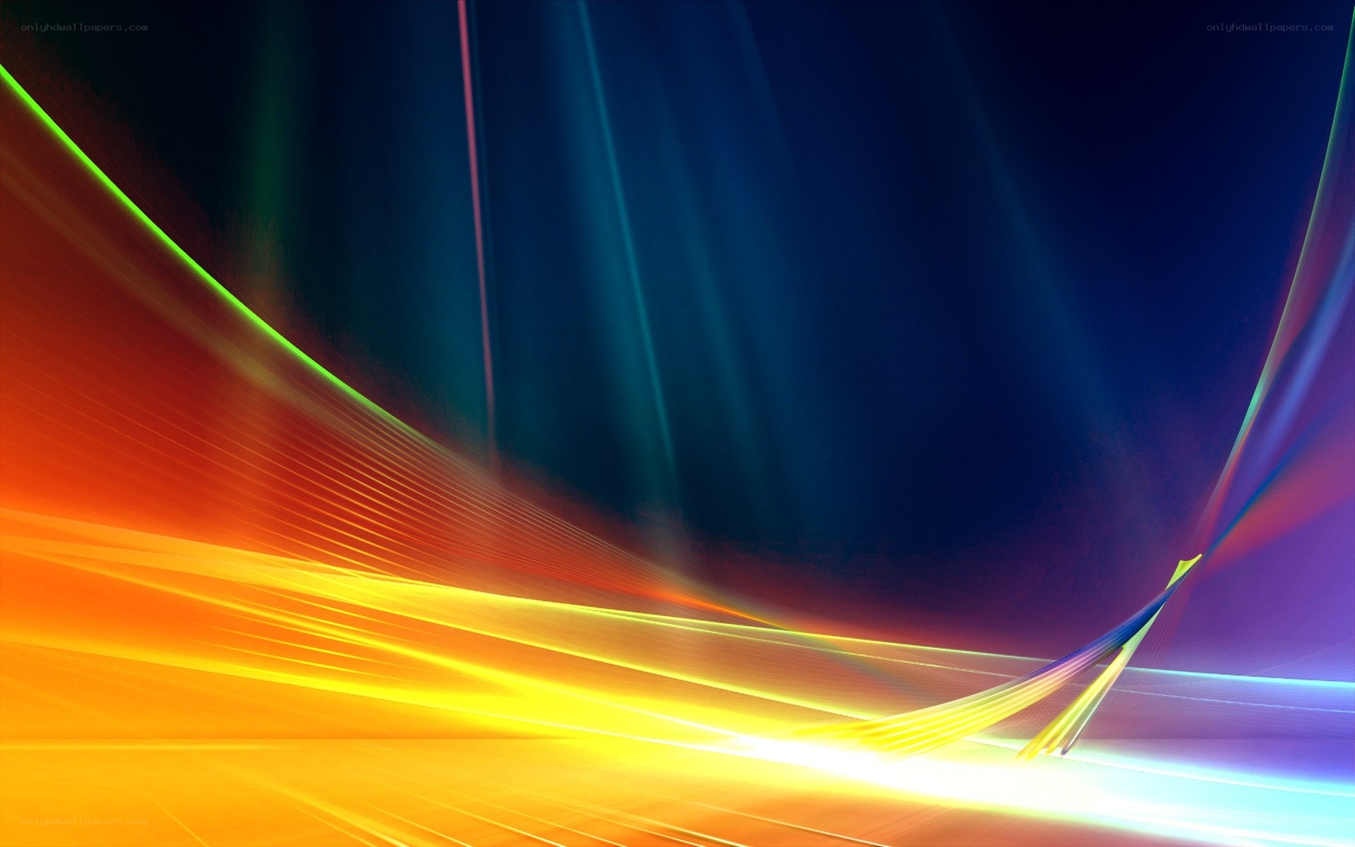 Abstract colorful light streaks