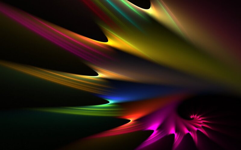 Abstract colorful light streaks