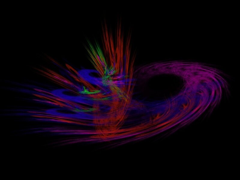 Abstract colorful light swirl