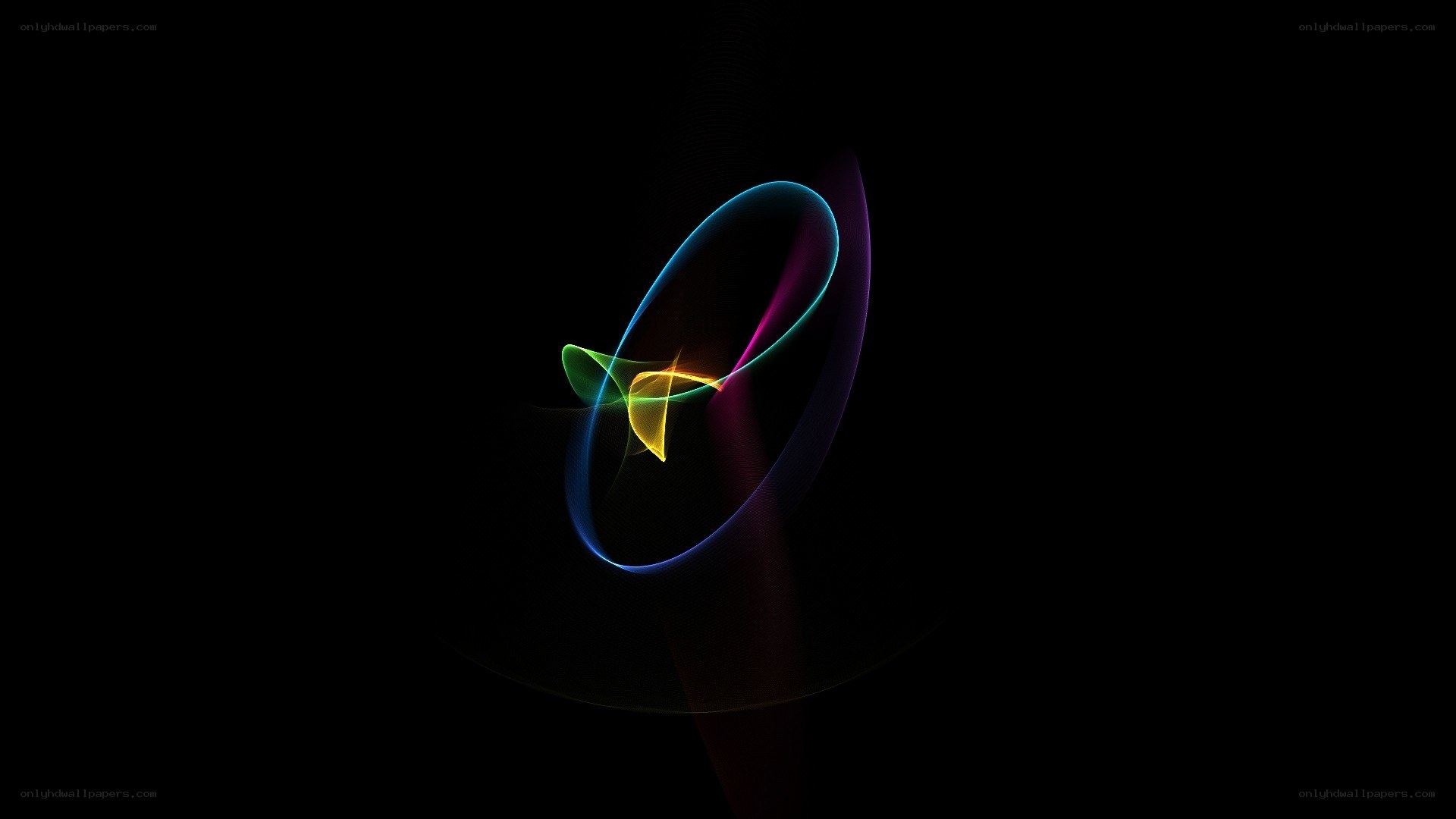 Abstract colorful light swirl