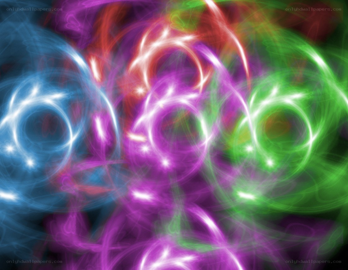 Abstract colorful light swirls
