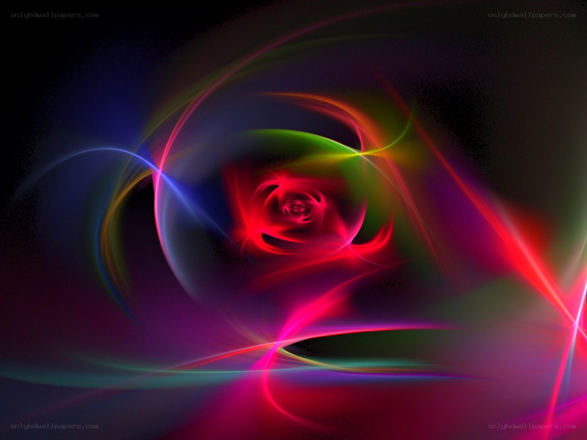 Abstract colorful light swirls