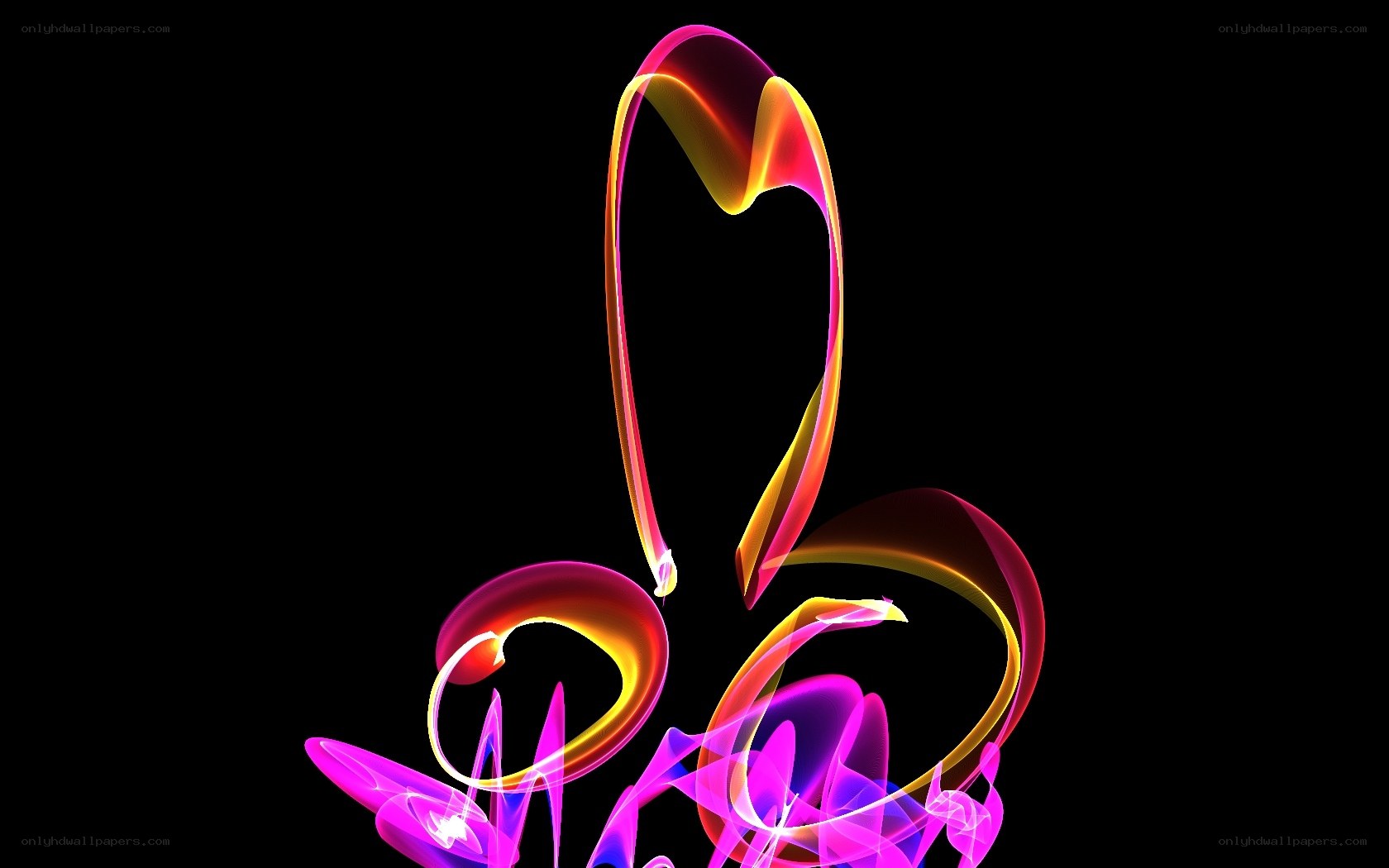 Abstract colorful light swirls
