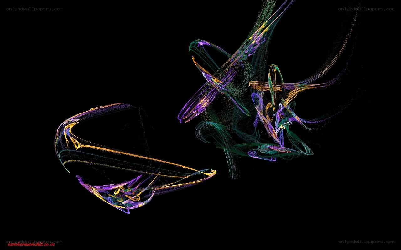 Abstract colorful light trails