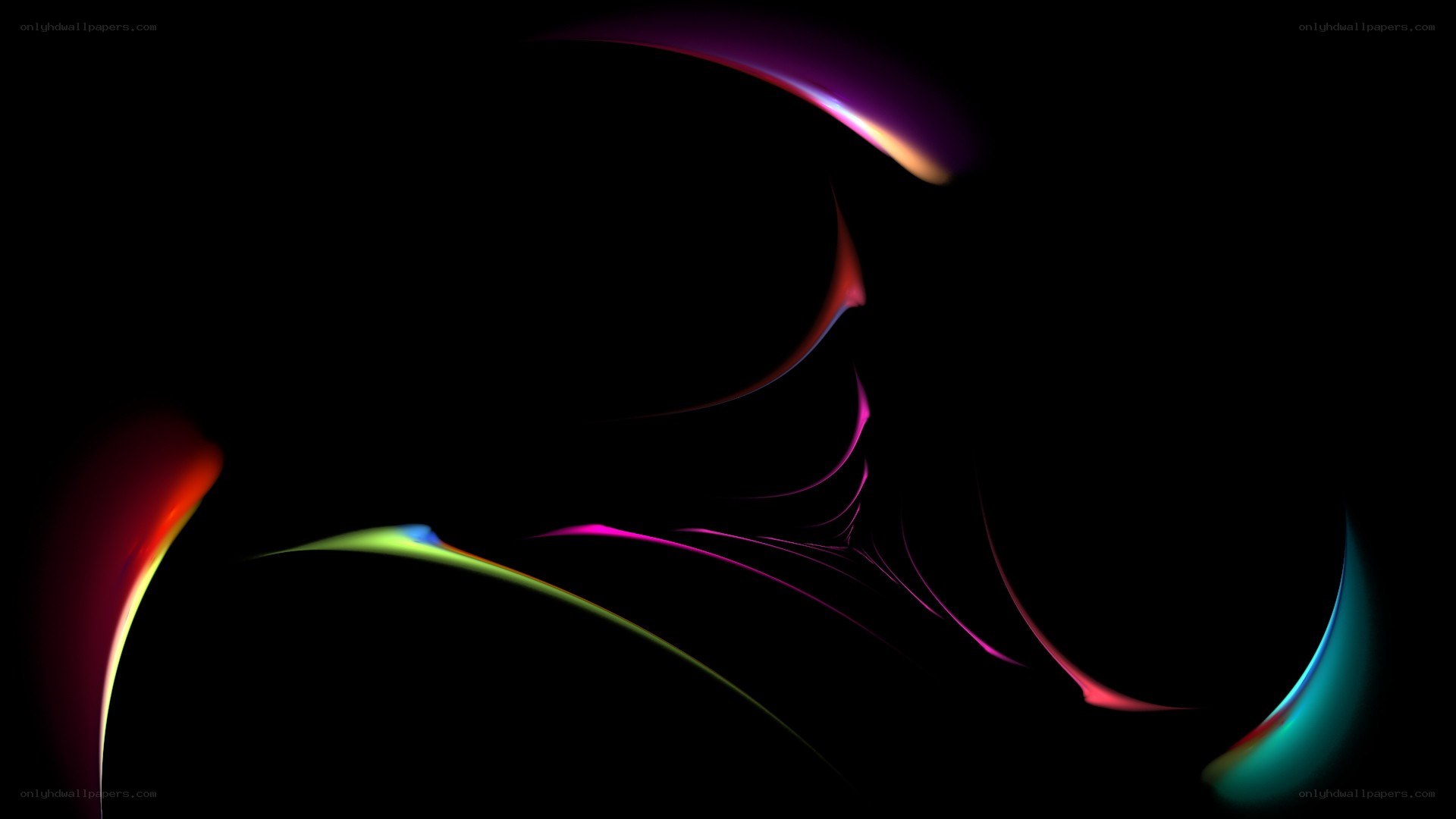 Abstract colorful light trails