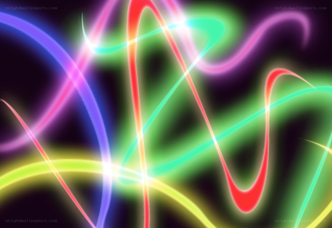 Abstract colorful light trails