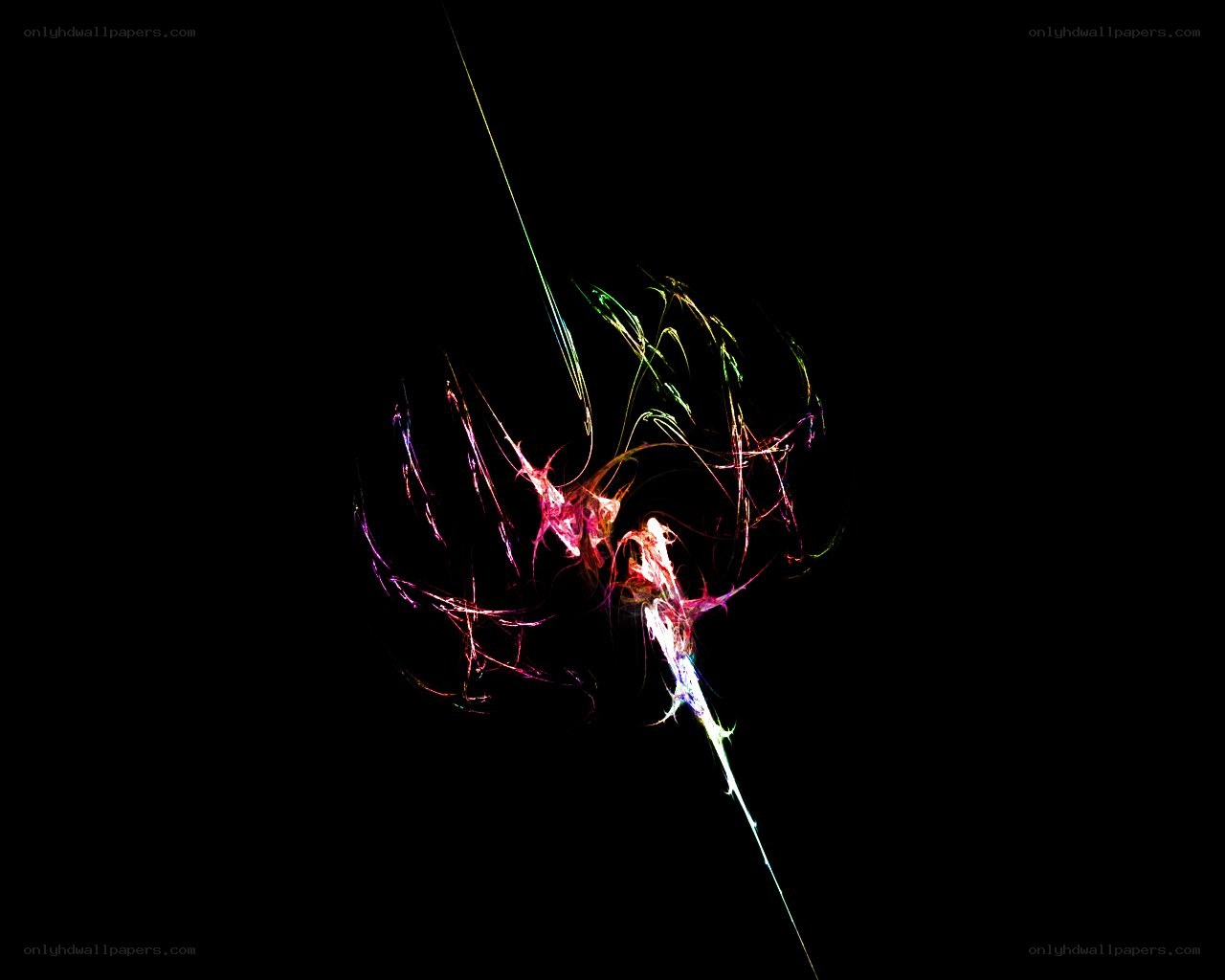 Abstract colorful light trails